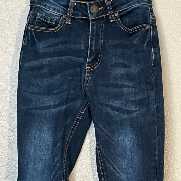 BLUE SAVVY WOMENS DARK WASH JEANS - Picture 5 of 10